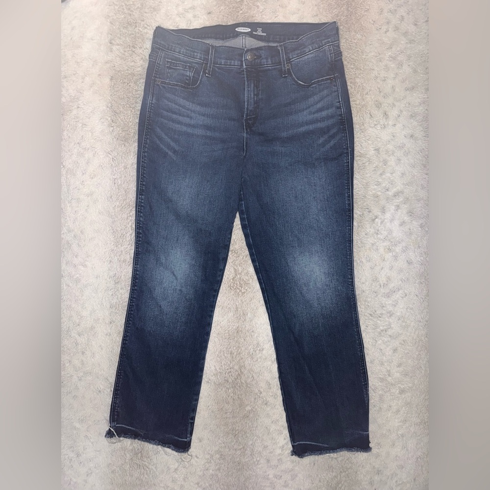Old Navy Midnight Blue Cropped Jeans